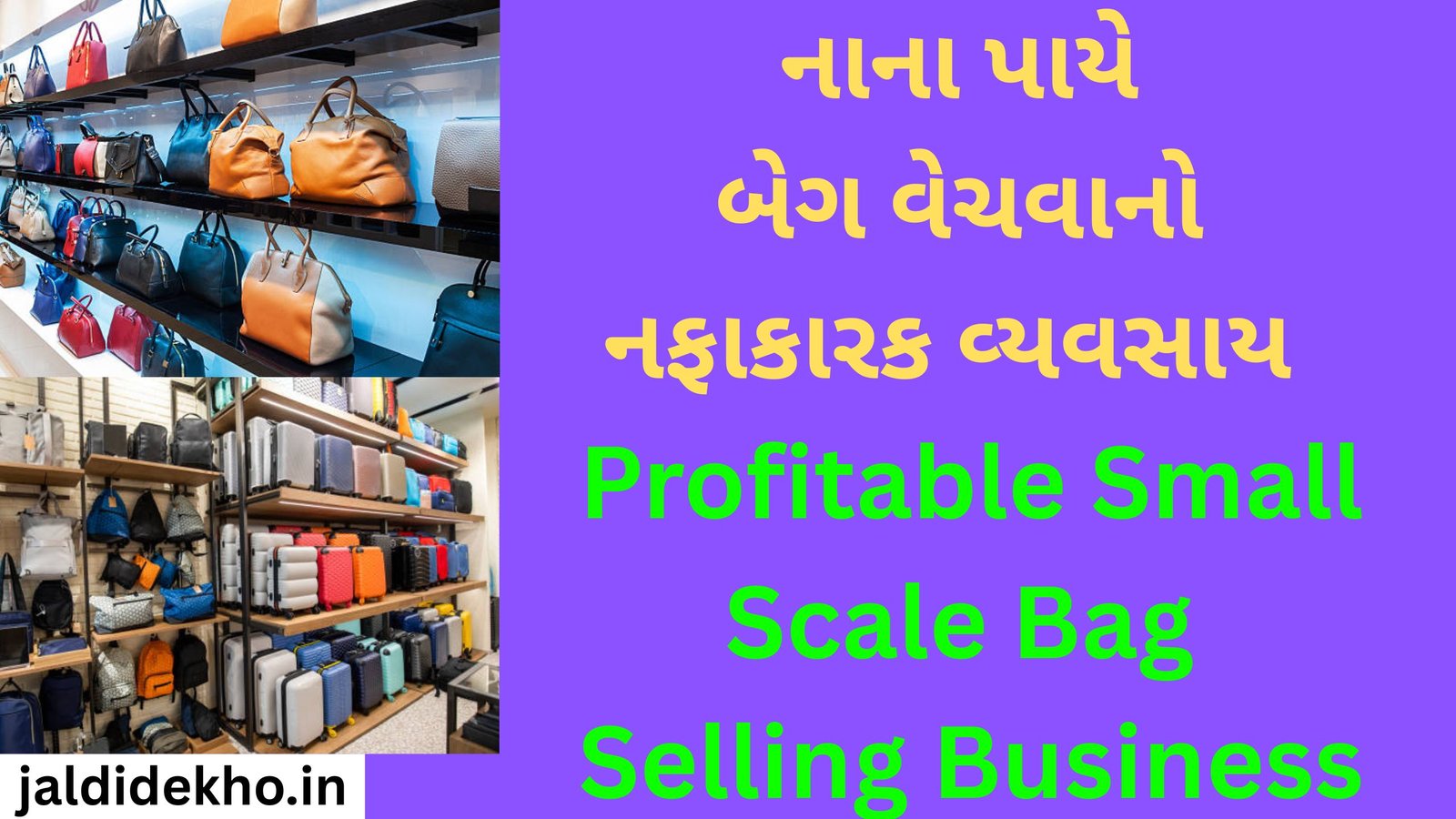 Profitable Small Scale Bag Selling Business